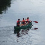 Kanufahrer auf der Donau