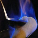 Feuerzangenbowle am Stand der Liederlust auf dem alljährlichen Weihnachtsmarkt